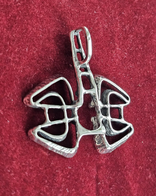 Anhänger Silber 925 Else & Paul Hughes Norwegen Vintage Design um 1970