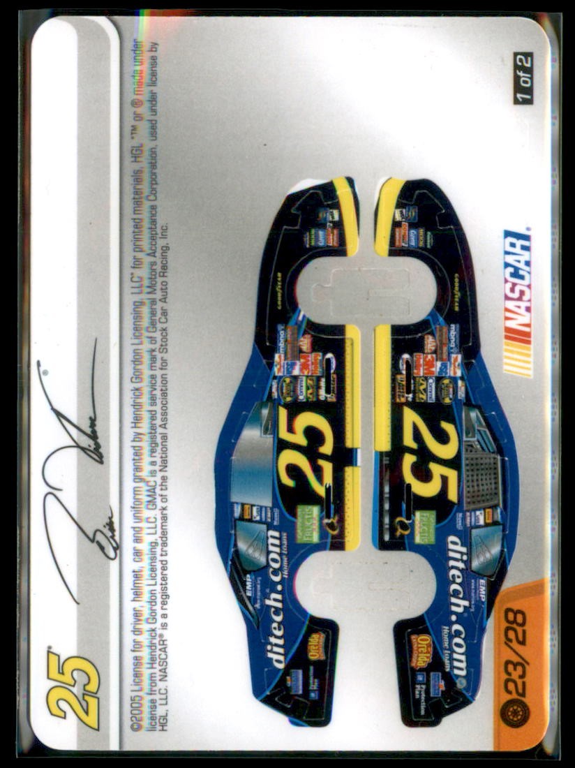 2005 WizKids Race Day "Unpunched" Brian Vickers 23/28