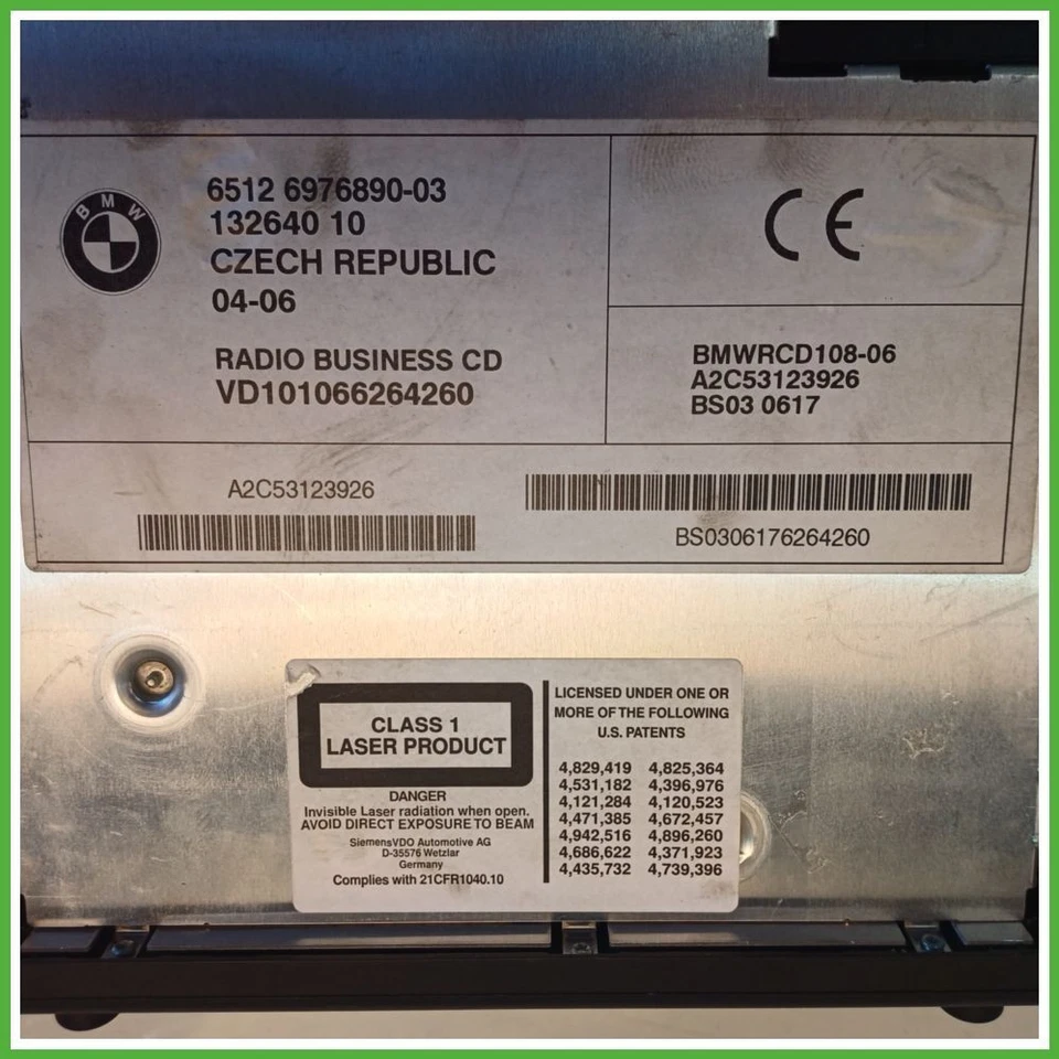 Autoradio MINI MINI Cabrio R52 16V 65126976890 2004 2009 SIEMENS A2C53123926 - Immagine 4 di 4