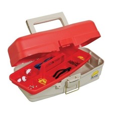 Plano Tackle Box Red Beige Fishing Gear Storage Container Box NEW