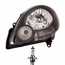Scheinwerfer links H4 schwarz für Renault Kangoo/Grand KW0/1_ FW0/1_ inkl Lampen