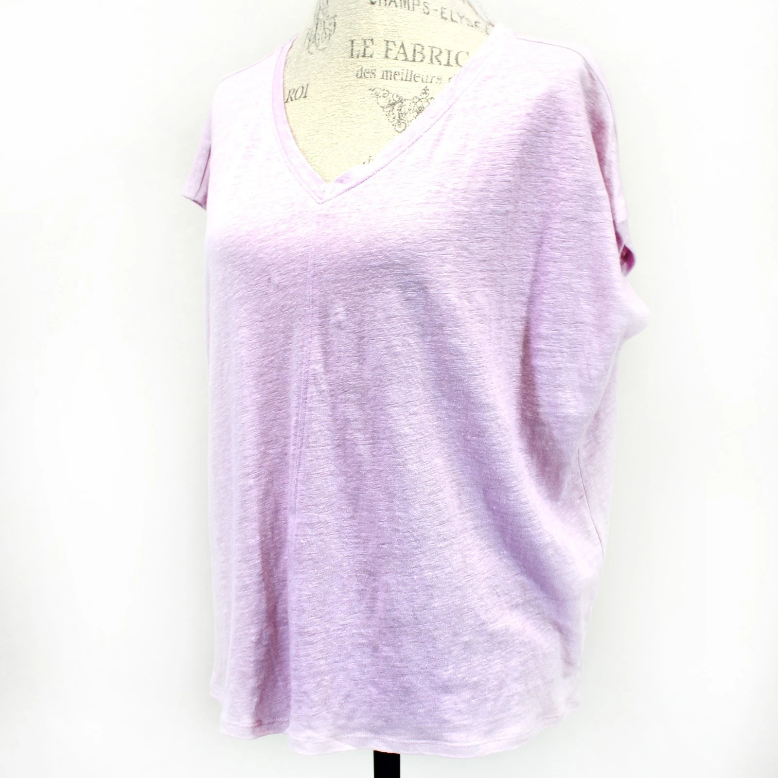 Eileen Fisher Violet 100% Linen V-Neck Bat Sleeve T-Shirt Tee Top Minimalist M
Opens in a new window