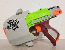 NERF Zombie Strike Sidestrike Blaster w/ Holster  Tested Hasbro