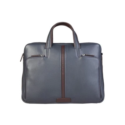 dossier Piquadro CA1903X1 Sac bandoulière homme cuir bleu - Photo 1/4