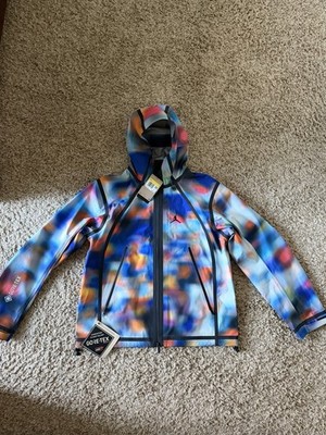 Jordan Men's GORE-TEX Waterproof Hooded Full Zip Jacket S Abstract Multi