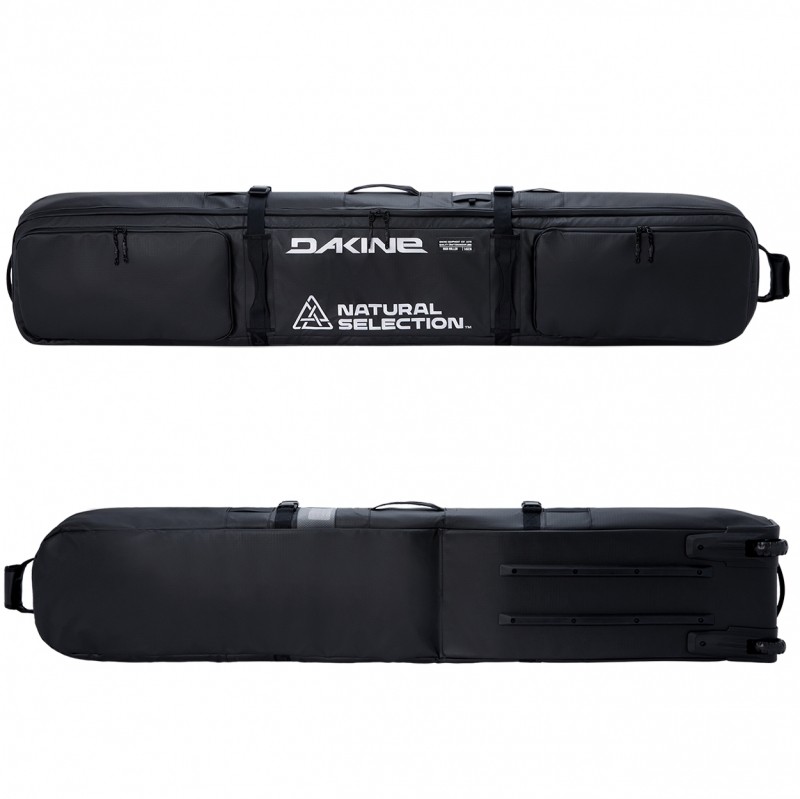 Dakine X NST High Roller Snowboard Bag Black Coated 175cm New Travel wheeled