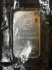 Vintage Engelhard Silver Bar 1 oz .999+ Fine # FJ01867 GLOBE  RARE Original Pack