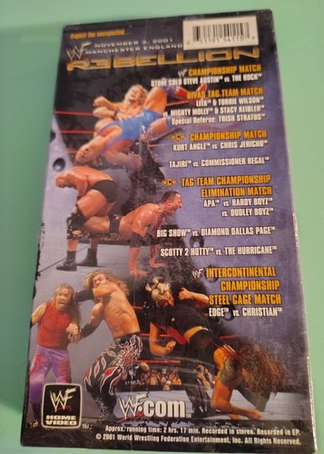WWE Rebellion 2001 DVD WWF Rock Stone Cold Steve Austin Angle Jericho Trish NEW - Picture 2 of 3