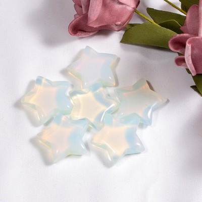 100pcs Wholesale Artificial Opal Stone   Carved Reiki Healing Gem 30mm *yt