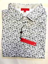 REDVANLY Polo Shirt~ Glacier Gray  Golf Performance ~ NWT $110 Size XL