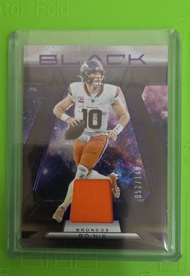 2025 Panini Black - Starlight Materials Bo Nix #SMA-BNI Royal /149 (MEM)