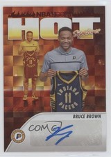 2023-24 Panini NBA Hoops Hot Signatures Red 12/25 Bruce Brown #HS-BBW Auto 15nq