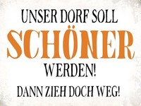 Holzschild 30X40 Cm Unser Dorf Soll SchöNer Werden Deko Geschenk Holz Schild
