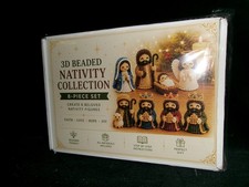 Nativity Bead Craft Kit 3D Beaded Craft Figurines Decor. Free USA Shipping 