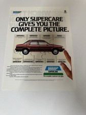 Original Austin Rover Montego Supercare Magazine Advert Poster Man Cave Retro