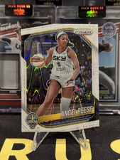 2025 Panini Prizm WNBA - Angel Reese - White Seismic - Chicago Sky #92