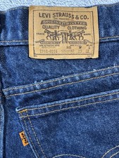 Vintage 1986 Levis 718 0216 Student Fit Orange Tab Made in USA Jeans 29x32