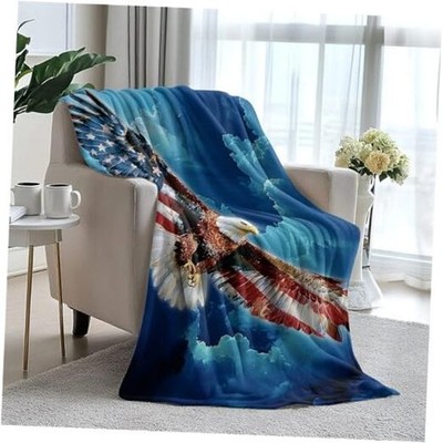 Fleece Blanket Super Soft Cozy Throw Blanket Throw 40X50inch American Eagle