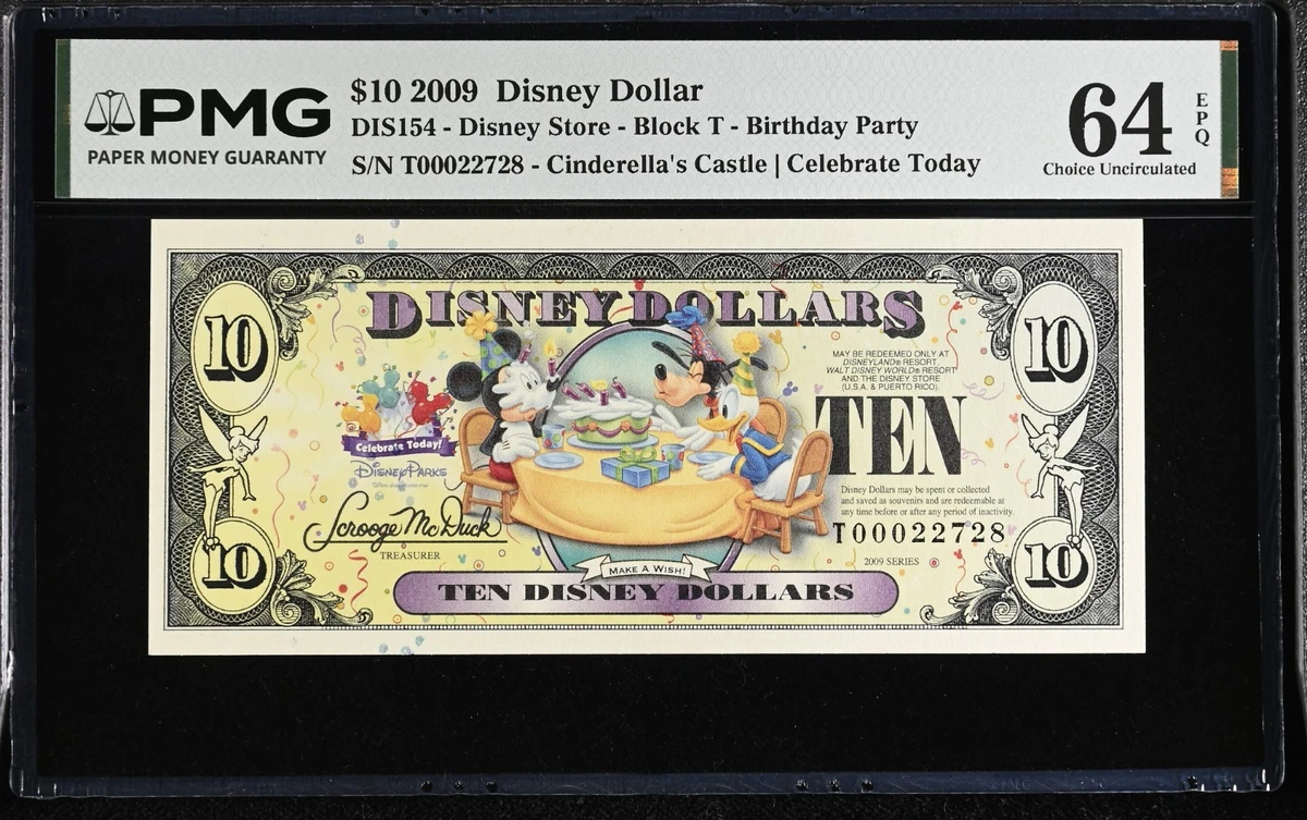 Доллары Disney (с 1968 г. по настоящее время) - огромный выбор по