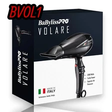 BaBylissPRO Nano Titanium Volare V1 Full-Size Dryer Ferrari-Designed Engine Blac