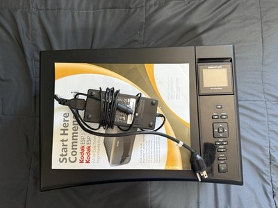 Kodak ESP 5250 All-In-One Inkjet Printer Black with Power Cord No Ink Tested!!!