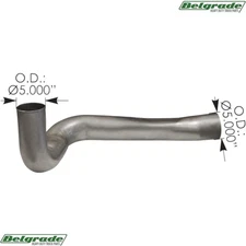 562.U7513412A Exhaust Pipe ALZ for Peterbilt 357, 378, 379 - 14-13412 14-15503