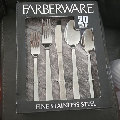 20 Piece Set Service for 4 silverware Farberware Venetian New In Box