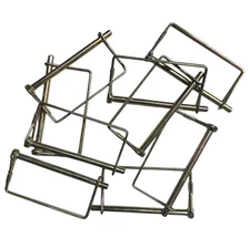 100pc 1/4" Gold Trailer Lock Pin, Square Heavy Duty Goliath Industrial ~ LCPTC14