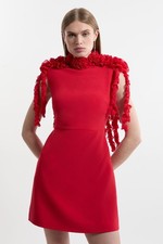 Karen Millen Mini Dress UK12 in Red RRP £209