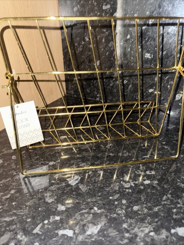 Paperchase Book Stand Storage New Gift Gold Colour Unwanted - 第 4/5 張圖片