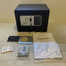 Amazon Basics Steel Security Safe with Digital Keypad - Secure Money, Cash,