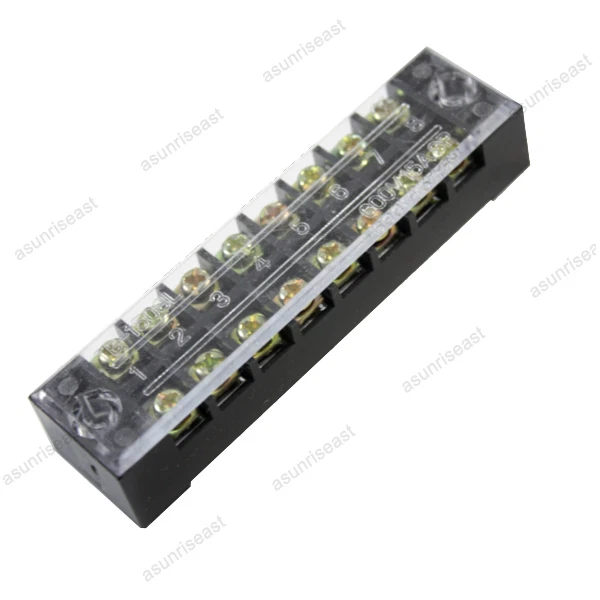 5 × Barrier Terminal Block 15A 600V 8 Pole Position Way TB-1508L for 22-15AWG - Image 2 of 4