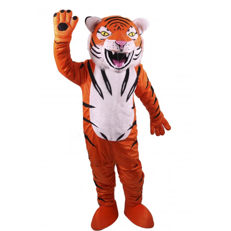 Бенгальский тигр взрослый талисман костюм красные туфли Хэллоуин платье косплей - Изображение 4 из 4