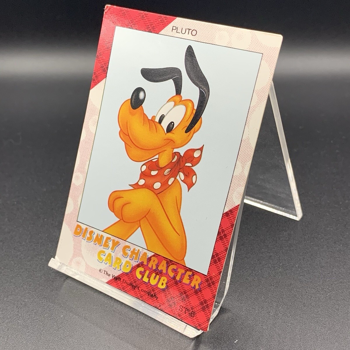 PLUTO Disney Mickey Mouse Old Style Amada Card Japan Limited
