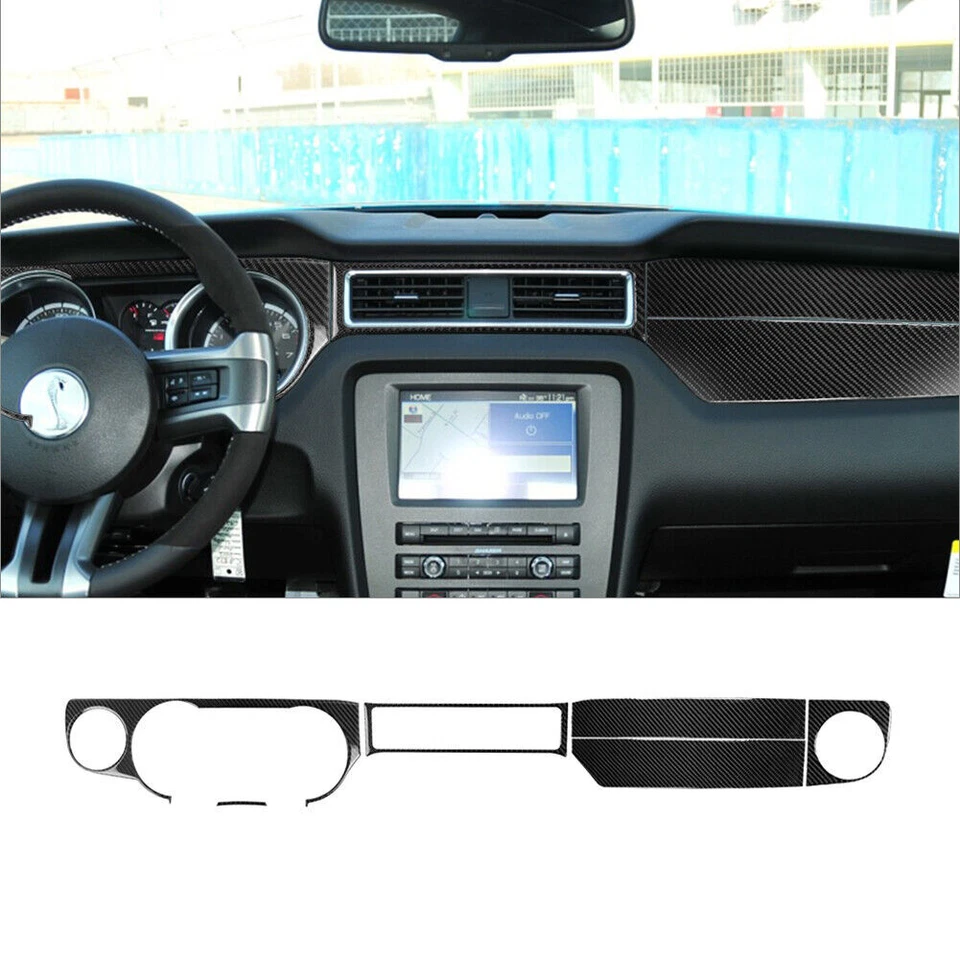 Kit de cubierta interior completo de fibra de carbono de 21 piezas para Ford Mustang 2009-2013 Foto 4 de 4