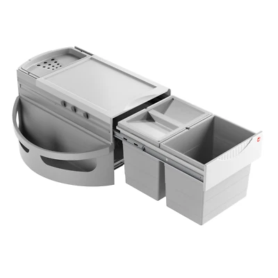 Hailo Rondo Eckabfallsammler 364512 Abfalleimer Eckschrank Mülleimer Einbaueimer - Bild 1 von 4