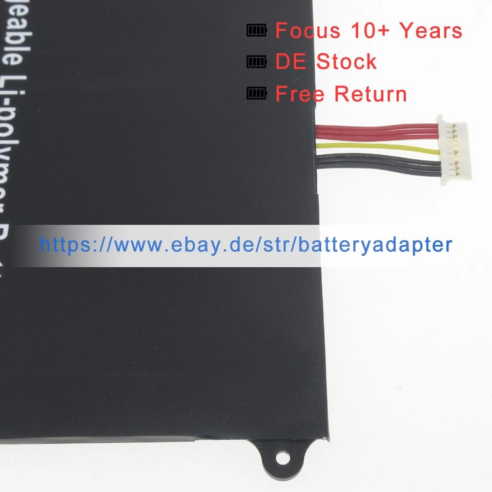 7,6 В новый аккумулятор PL3097140*2S 30154200P для Trekstor primebook C13 C13B - Изображение 4 из 4