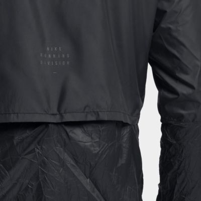 Nike Running Division ジャケット L 黒 $100 NEW NIKE RUNNING DIVISION CREW RUNNING JACKET TRIPLE BLACK