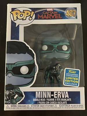 Funko Pop! Minn-Erva 487 Captain Marvel 2019 Convention Exclusive NEW