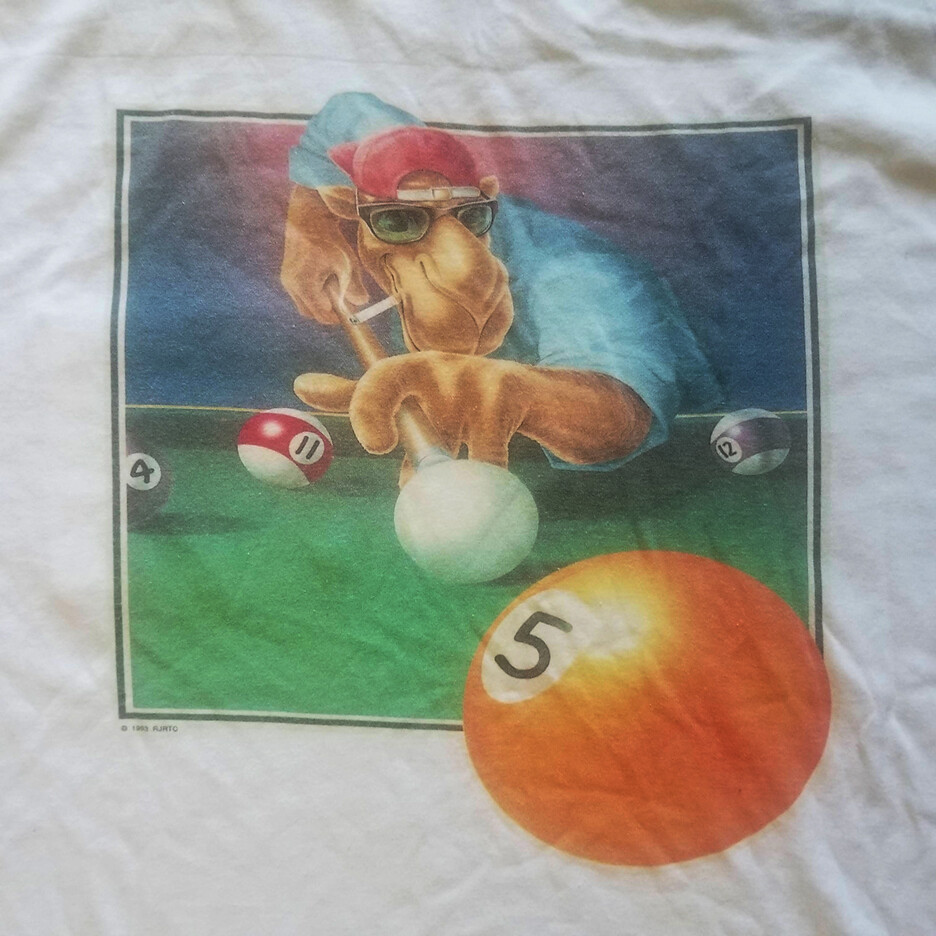 Seldom Found Vintage 90's Joe Camel Pool Player T-Shirt Single