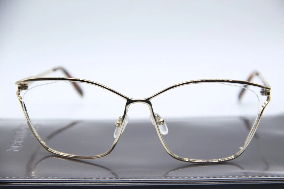 NEW ALEXANDER MCQUEEN AM0196O 002 GOLD HAVANA AUTHENTIC EYEGLASSES W/CASE 55-17 - Image 2 of 4