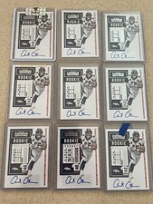 (9) LOT Contenders Optic Albert Okwuegbunam Rookie Ticket Auto Broncos RC Invesy