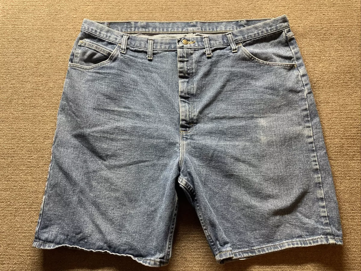 Wrangler Jean Shorts Mens size 46 Denim Dad Jorts Bermuda Style 100% Cotton