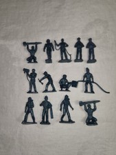 Vintage MARX Training Center 45mm Metallic Blue Air Force Figures Crew Lot of 13