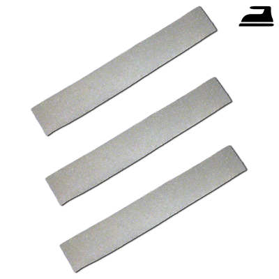 3 x reflective strips / reflective tape for ironing for clothing & sportswear