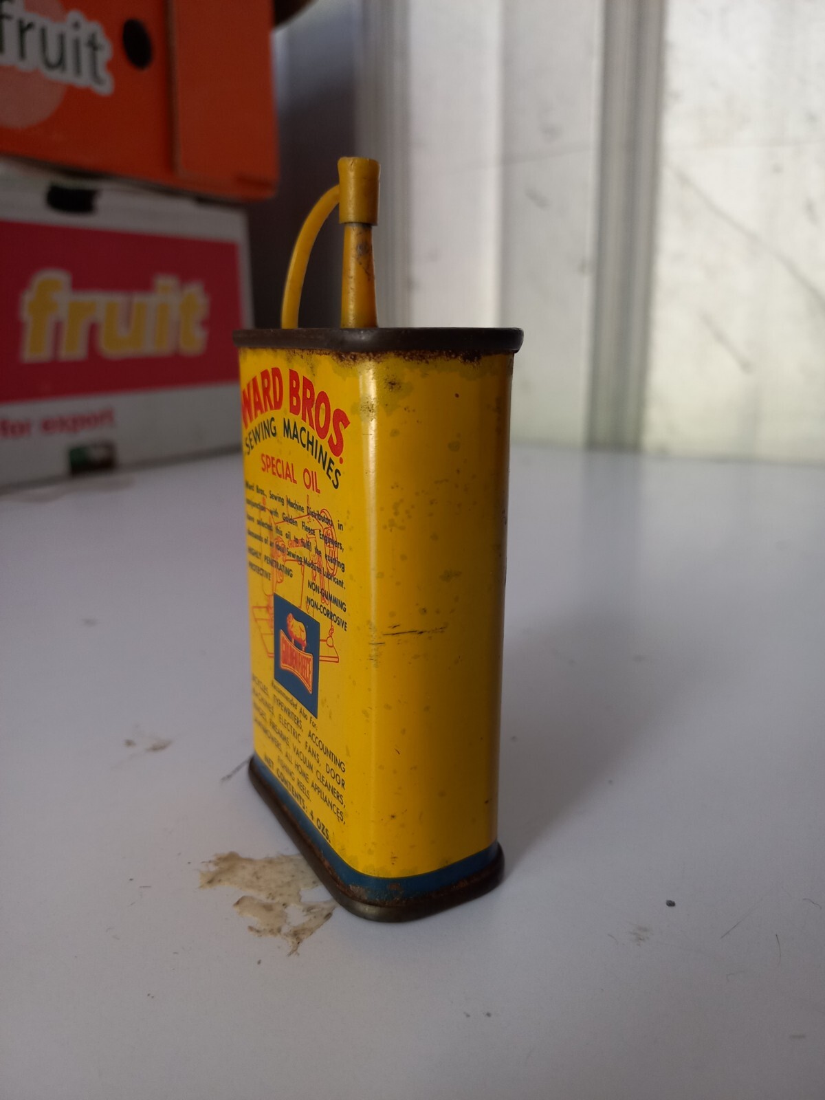 Golden Fleece Special Sewing Machine 4oz Oiler Tin eBay