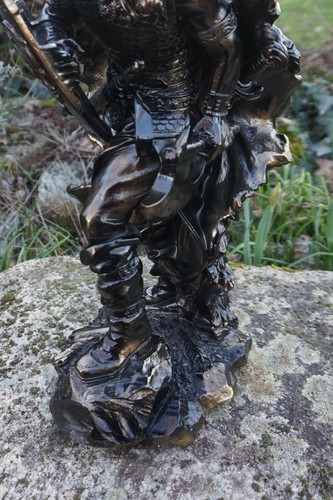 766.2791 FIGURINE GRAND VIKING VICKING HACHE BOUCLIER 46 cm 4 KILOS - Photo 9/12
