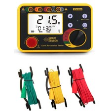 ST4105A Digital Earth Ground Resistance Meter Tester Range 0-200 Ohm NEW