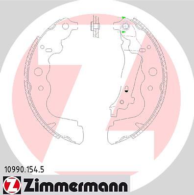 Zimmermann 10990.154.5 Bremsbacken Satz Handbremse Hinten FüR Mercedes Renault-image