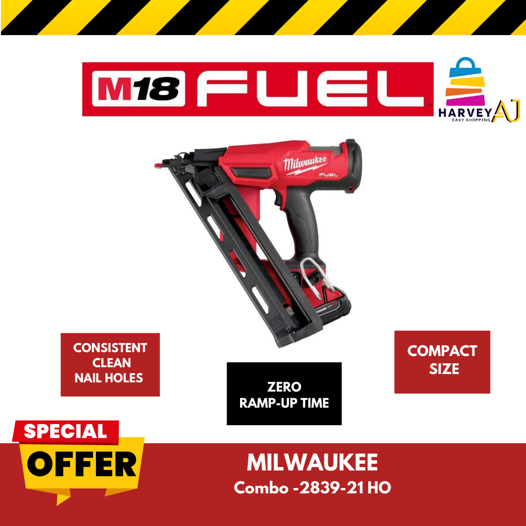 Milwaukee M18 FUEL 15 Gauge Finish Nailer Kit Gen II One Battery Model
